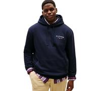 Tommy Hilfiger Herren Hoodie Brand Love mit Bauchtasche, Blau (Desert Sky), 5XL