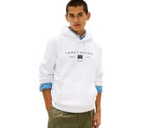 Tommy Hilfiger Herren Hoodie Brand Love mit Bauchtasche, Weiß (White), XL