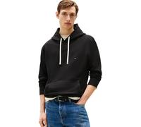 Tommy Hilfiger Herren Hoodie Essential Fleece Regular Fit, Schwarz (Black), S