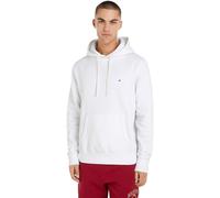 Tommy Hilfiger Herren Hoodie Essential Fleece Regular Fit, Weiß (White), S