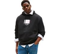 Kapuzensweatshirt "BT-ITHACA FLAG HOODIE-B", Herren, Gr. XXXL, schwarz, Sweatware, Obermaterial: 100% Baumwolle, TOMMY HILFIGER BIG & TALL, unifarben, casual, regular fit normal, Rundhals, Langarm ein