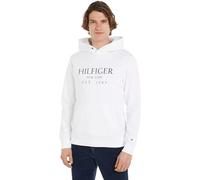 Tommy Hilfiger Herren Hoodie mit Bauchtasche, Weiß (White), 3XL