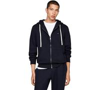 Tommy Hilfiger Essential Fleece Zip Through Kapuzenpullover Herren, Blau (Desert Sky), 3XL