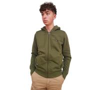 Tommy Hilfiger Herren Hoodie mit Reißverschluss Fur Lined Zipper, Grün (Putting Green), L