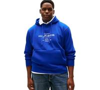 Kapuzensweatshirt "GRAPHIC HOODIE", Herren, Gr. XXL, wedge blau, Sweatware, Obermaterial: 63% Baumwolle, 37% Polyester, TOMMY HILFIGER BIG & TALL, unifarben, regular fit normal, Rundhals, eingesetzt R