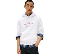Tommy Hilfiger Herren Hoodie Oval Graphic mit Logo, Weiß (White), L