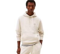 Tommy Hilfiger Herren Hoodie Seasonal Fleece mit Bauchtasche, Beige (Heathered Oatmilk), XL
