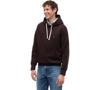 Hoodie TOMMY HILFIGER "ESS SEASONAL FLEECE HOODY mit Kapuze und Kängurutasche", Herren, Gr. M, chocolate, Sweatware, Obermaterial: 60% Baumwolle, 40% Polyester, bequem hüftlang, elastischer Bund, Swea