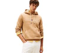 Tommy Hilfiger Kapuzenpullover Flex-Fleece Logo Hoodie (Baumwollmix) camelbraun Herren, Größe L