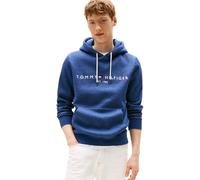 Tommy Hilfiger Herren Hoodie Tommy Logo mit Kapuze, Blau (Aegean Sea Heather), M