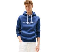Tommy Hilfiger Herren Hoodie Tommy Logo mit Kapuze, Blau (Aegean Sea Heather), XL