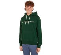 Tommy Hilfiger Herren Hoodie Tommy Logo mit Kapuze, Grün (Ornamental Green), S