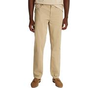 Stoffhose TOMMY HILFIGER "DENTON 5PKT COTTON SATIN", Herren, Gr. 32, Länge 34, grün (batique khaki), Web, Obermaterial: 98% Baumwolle, 2% Elasthan, casual, straight fit, Hosen (59063537-32) batique kh