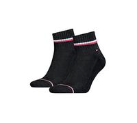 Tommy Hilfiger Herren Iconic Quartz sokker Socken 2er pack, Schwarz, 39-42 EU