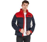 Tommy Hilfiger Herren Jacke Puffer Jacket Winterjacke, Mehrfarbig (Rwb Colourblock), XXL