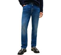 Straight-Jeans TOMMY HILFIGER "DENTON Slim Straight Fit", Herren, Gr. 30, Länge 34, james blau, Denim/Jeans, Obermaterial: 99% Baumwolle, 1% Elasthan, Jeans (99924669-30) james blau
