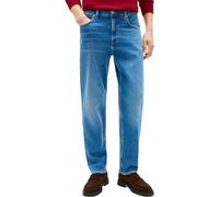 Straight-Jeans TOMMY HILFIGER "DENTON Slim Straight Fit", Herren, Gr. 38, Länge 36, whily blau, Denim/Jeans, Obermaterial: 99% Baumwolle, 1% Elasthan, gerade lang, Jeans Straight-Jeans (22497021-38) w