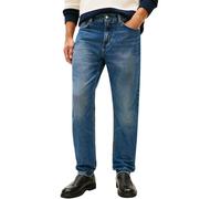 Tapered-fit-Jeans TOMMY HILFIGER "HARLEM", Herren, Gr. 32, Länge 36, benny blau, Denim/Jeans, Obermaterial: 100% Baumwolle, Jeans, mit Fade-Effekten (95588124-32) benny blau