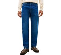 Straight-Jeans TOMMY HILFIGER "DOVER", Herren, Gr. 34, Länge 36, oly blau, Denim/Jeans, Obermaterial: 100% Baumwolle, regular fit lang, Jeans Straight-Jeans, regular straight (38162551-34) oly blau