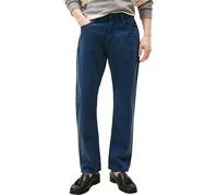 Straight-Jeans TOMMY HILFIGER, Herren, Gr. 32, Länge 32, admiral navy, Denim/Jeans, Obermaterial: 99% Baumwolle, 1% Elasthan, casual, straight fit knöchellang, Jeans, in blauer Waschung (72364168-32) 