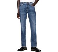 Tommy Hilfiger Herren Jeans Hose Straight Denton aus Baumwolle, Blau (Hiker Indigo), 28W/30L