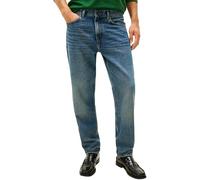 Tapered-fit-Jeans TOMMY HILFIGER "HARLEM", Herren, Gr. 33, Länge 32, torrance indigo, Denim/Jeans, Obermaterial: 82% Baumwolle, 18% Lyocell, regular fit, Jeans, Regular Fit, mit dezenter Waschung (205