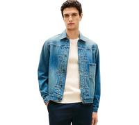 Jeansjacke TOMMY HILFIGER "TRUCKER", Herren, Gr. XXL, mario blau, Denim/Jeans, Obermaterial: 100% Baumwolle, unifarben, regular fit normal, Rundhals, eingesetzt angesetztes Bündchen, Jacken Jeansjacke