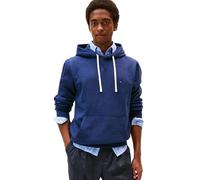 Tommy Hilfiger Herren-Kapuzenpullover, mittelschwer, solides Fleece, auch erhältlich in Big & Tall, Heathered Blue, Medium