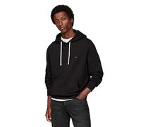 Tommy Hilfiger Herren-Kapuzenpullover, mittelschwer, solides Fleece, auch erhältlich in Big & Tall, Schwarz, XX-Large