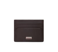 Tommy Hilfiger Herren Kartenetui Central aus Leder, Braun (Coffee Bean), Einheitsgröße