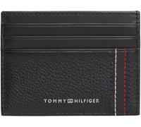 Tommy Hilfiger Herren Kartenetui Central Holder aus Leder, Schwarz (Black), Einheitsgröße