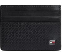 Tommy Hilfiger Herren Kartenetui Emboss aus Leder, Schwarz (Black), Einheitsgröße