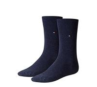 Tommy Hilfiger Kinder Socken Basic TH einfarbig Blau Größe 23-26 2er-Pack