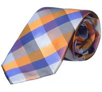 Tommy Hilfiger Herren-Krawatte, Buffalo Tartan - Orange - Regulär