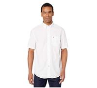 Tommy Hilfiger Herren Kurzärmeliges Knopfleiste in klassischer Passform Hemd mit Button-Down-Kragen, Helles Weiß, X-Klein