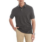 Tommy Hilfiger Herren Kurzärmeliges Poloshirt aus Baumwoll-Piqué in klassischer Passform Polohemd, Mittelgrau HEA, XX-Large