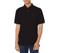 Tommy Hilfiger Herren Kurzärmeliges Poloshirt aus Baumwoll-Piqué in klassischer Passform Polohemd, Tommy Black, XL
