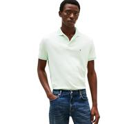 Tommy Hilfiger Herren Kurzarm Casual Poloshirts in Regular Fit mit Liquid Cotton, Opalgrün, Mittel