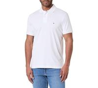 Tommy Hilfiger Herren Kurzarm Casual Poloshirts in Regular Fit mit Liquid Cotton, Weiss/opulenter Garten, XL