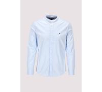 Tommy Hilfiger Herren Hemd Flex Poplin Solid Mao Regular Fit, Blau (Sweet Blue), S