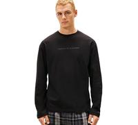 Tommy Hilfiger Herren Langarmshirt Logo Pyjama-Oberteil, Schwarz (Black), XS