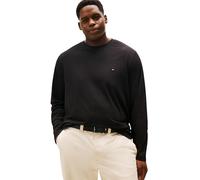 Longsleeve "BT-STRETCH SLIM FIT TEE-B mit Rundhals und Logo", Herren, Gr. 5XL, schwarz, Single Jersey, Obermaterial: 95% Baumwolle, 4% Elasthan, 1% sonstige Fasern, TOMMY HILFIGER BIG & TALL, Basic, s