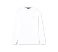 Longsleeve "BT-STRETCH SLIM FIT TEE-B mit Rundhals und Logo", Herren, Gr. XXXL, weiß, Single Jersey, Obermaterial: 95% Baumwolle, 4% Elasthan, 1% sonstige Fasern, TOMMY HILFIGER BIG & TALL, Basic, sli