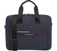 Tommy Hilfiger Herren Laptoptasche Foundation mit Außentasche, Blau (Space Blue), Einheitsgröße