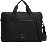Tommy Hilfiger Herren Laptoptasche Monotype Computer Bag mit Reißverschluss, Schwarz (Black), Einheitsgröße