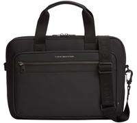 Tommy Hilfiger Herren Laptoptasche Repreve mit abnehmbarem Schultergurt, Schwarz (Black), Einheitsgröße