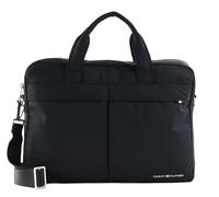 Messenger Bag TOMMY HILFIGER "TH SIGNATURE COMPUTER BAG" Gr. B/H/T: 40 cm x 30 cm x 7 cm, schwarz (black) Damen Taschen (65857058-0)
