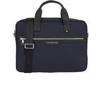 Messenger Bag TOMMY HILFIGER "TH URBAN NYLON COMPUTER BAG" Gr. B/H/T: 39 cm x 28 cm x 7,5 cm, blau (space blue) Damen Taschen Businesstaschen Reißverschluss-Vorderfach (32708120-0)