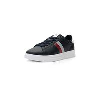 Tommy Hilfiger Herren Leder Sneaker Supercup Leather aus Leder, Blau (Desert Sky), 42