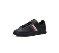 Tommy Hilfiger Herren Leder Sneaker Supercup Leather aus Leder, Schwarz (Black), 41